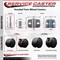 Service Caster 2'' Chair Casters Nylon Hooded Twin Wheel 5/16'' Grip Neck Stem , 4PK SCC-GN02S50-NYS-4 - alternate 4